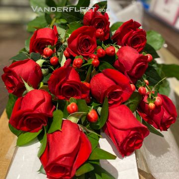 Premium Valentine's Dozen Roses in a Box
